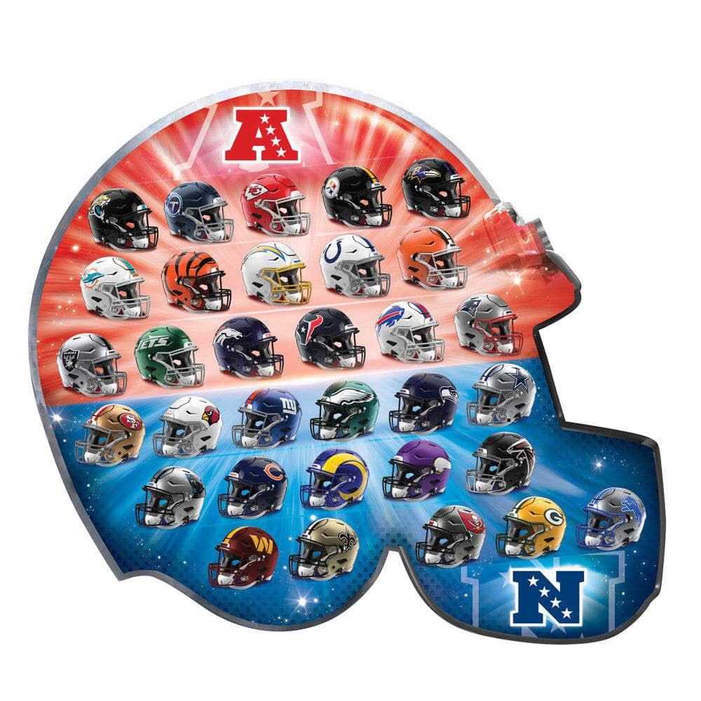 NFL - Teams Helmet 300 Piece Shaped Jigsaw Puzzle (ONLINE ORDER ONLY)