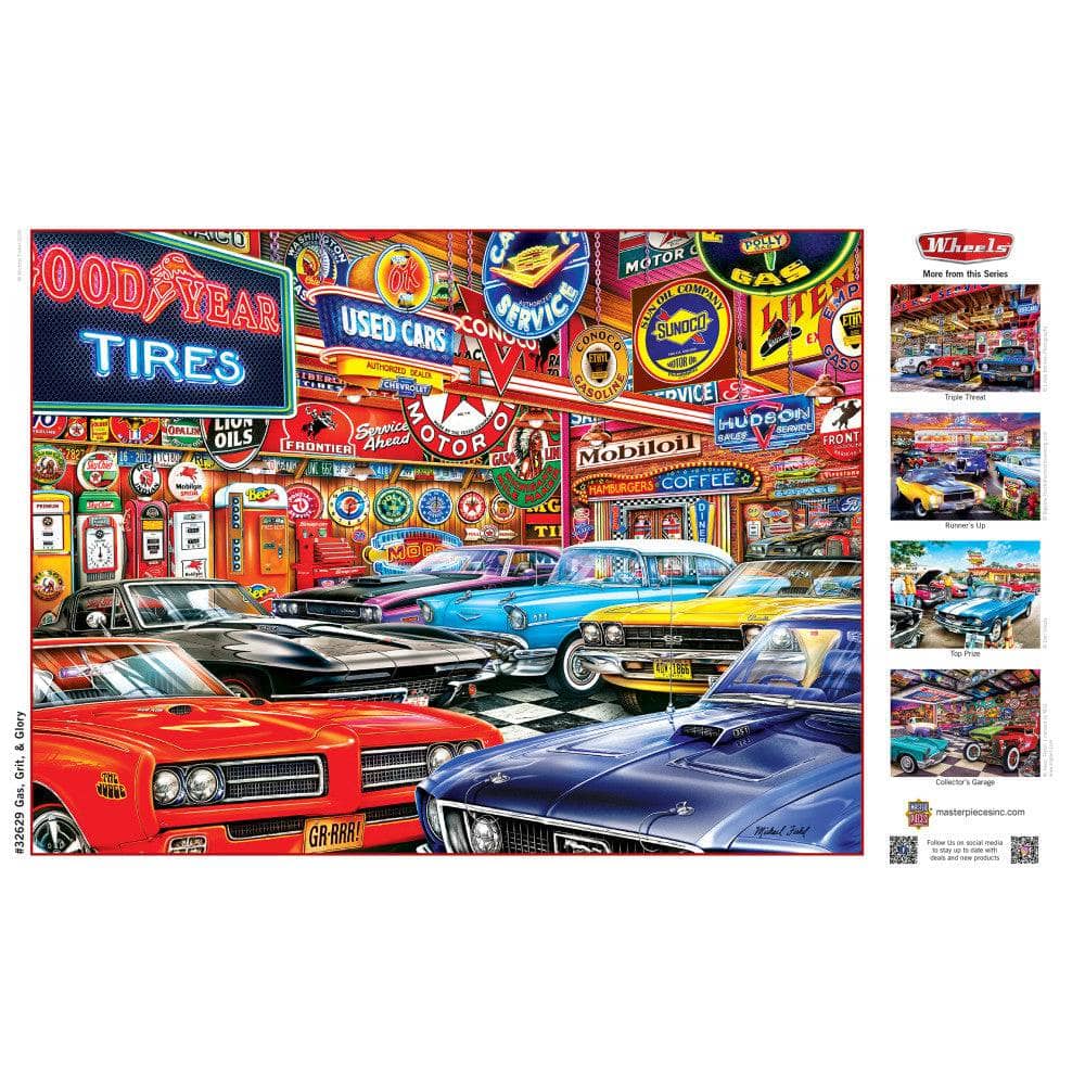 Wheels - Gas, Grit & Glory 750 Piece Jigsaw Puzzle (ONLINE ORDER ONLY)