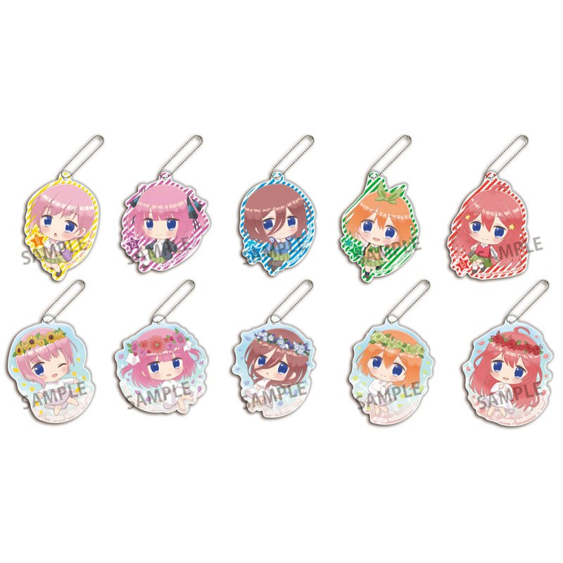 FUWAWAKKO THE QUINTESSENTIAL QUINTUPLETS SS UNIFORM & DRESS ACRYLIC KEYCHAIN Blind Box (1 Blind Box) (ONLINE ORDER ONLY)