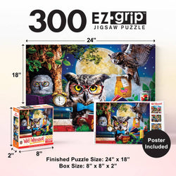 Wild & Whimsical - Night Owls Study Group 300 Piece EZ Grip Jigsaw Puzzle
