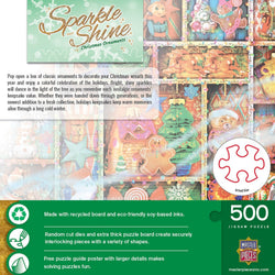 Sparkle & Shine - Christmas Ornaments 500 Piece Glitter Jigsaw Puzzle (ONLINE ORDER ONLY)