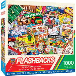 Flashbacks - Family Game Night 1000 Piece Jigsaw Puzzle
