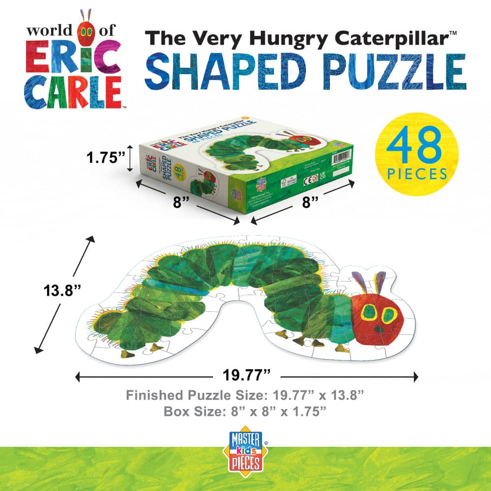 Eric Carle - The Very Hungry Caterpillar 48 Piece Shaped Puzzle