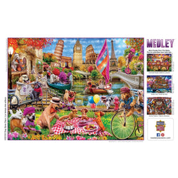 Medley - Dog Gone Days 300 Piece EZ Grip Jigsaw Puzzle (ONLINE ORDER ONLY)