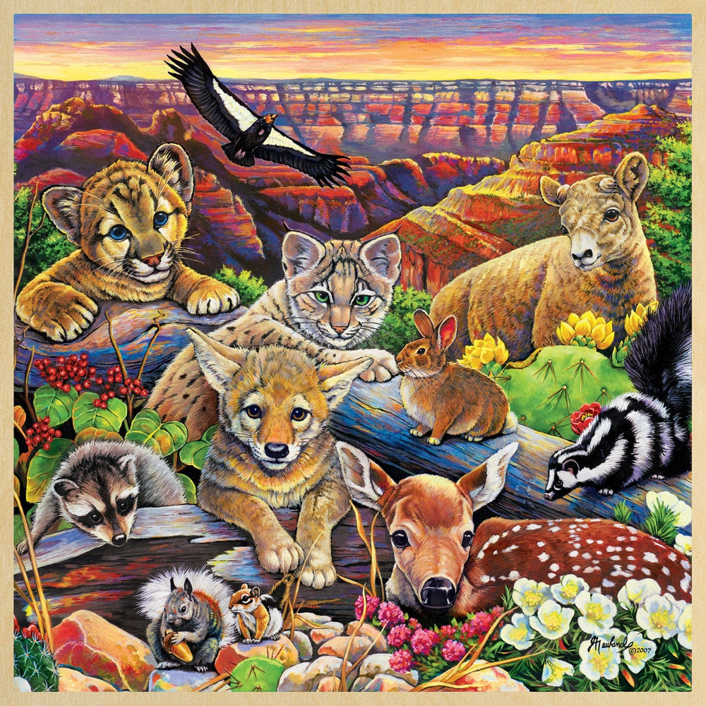 Jr. Ranger - Wildlife of the Grand Canyon 48 Piece Wood Jigsaw Puzzle (ONLINE ORDER ONLY)