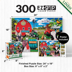 Green Acres - Welcoming Committee 300 Piece EZ Grip Jigsaw Puzzle