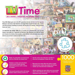 TV Time - 80's Shows 1000 Piece Jigsaw Puzzle