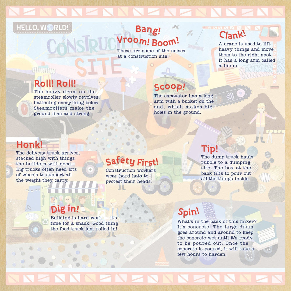 Hello, World! - Construction Site 48 Piece Wood Jigsaw Puzzle (ONLINE ORDER ONLY)