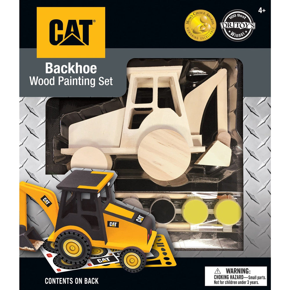 CAT - Caterpillar Backhoe Wood Craft & Paint Kit (ONLINE ORDER ONLY)
