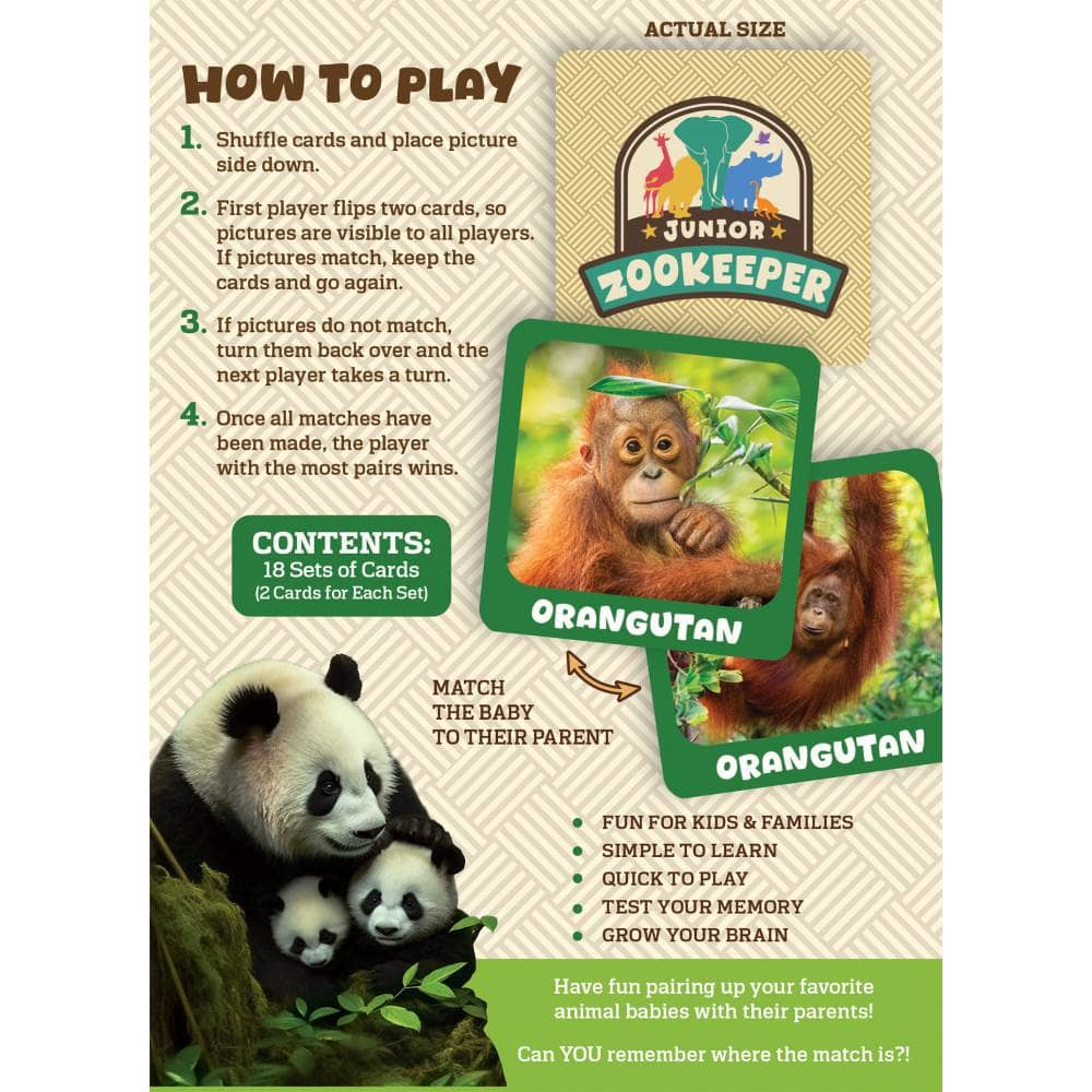 Jr. Zookeeper Matching Game