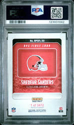 Graded 2025 Panini Instant Shedeur Sanders #RPSFL30 RPS First Look Rookie RC Football Card PSA 9 Mint (ONLINE ORDER ONLY)