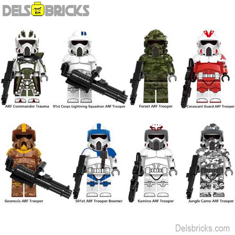 ARF Clone Troopers Set of 8 | Lego Star Wars Custom Minifigures (ONLINE ORDER ONLY)