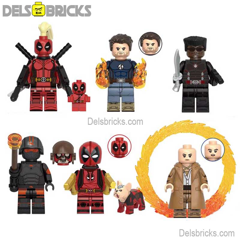Deadpool & Wolverine Movie Set of 6 Lego Minifigures Custom Toys (ONLINE ORDER ONLY)