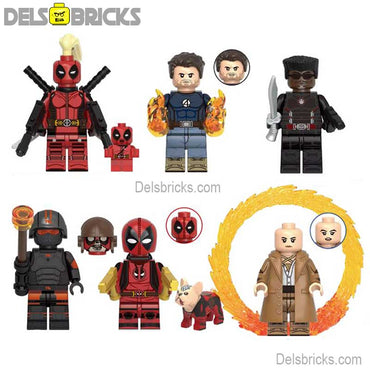 Deadpool & Wolverine Movie Set of 6 Lego Minifigures Custom Toys (ONLINE ORDER ONLY)