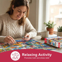 Home Sweet Home - Game Night Central 500 Piece Jigsaw Puzzle