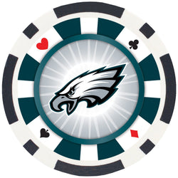 Philadelphia Eagles 100 Piece Poker Chips (ONLINE ORDER ONLY)