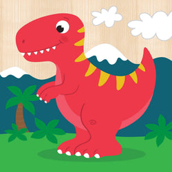 Dinosaurs Chunky Wood Puzzles - Kids 4 Pack (ONLINE ORDER ONLY)