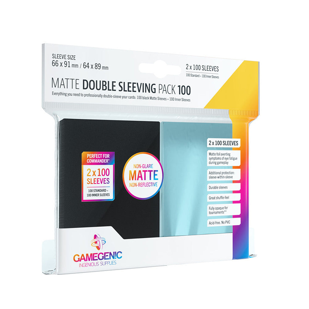 Gamegenic Matte Double Sleeving Pack 100 (ONLINE ORDER ONLY)