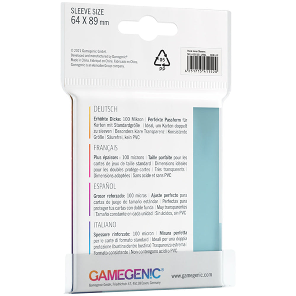 Gamegenic Thick Inner Sleeves (ONLINE ORDER ONLY)