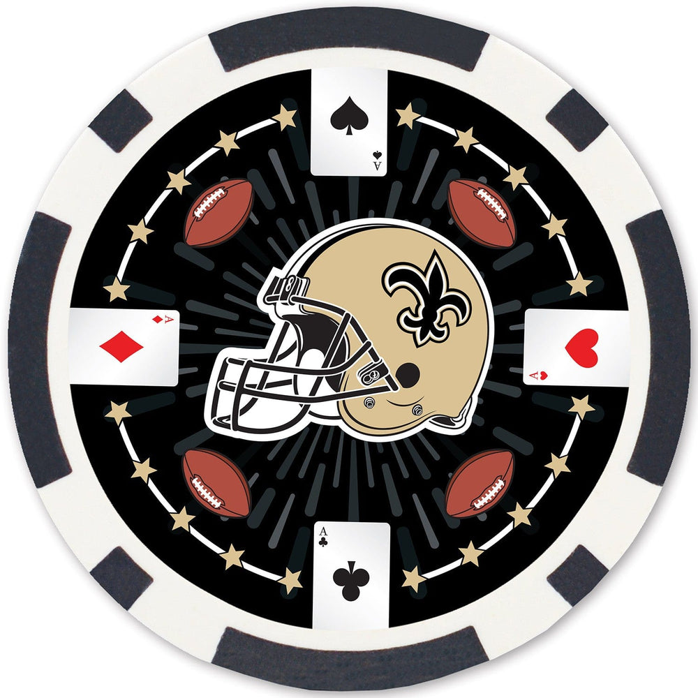 New Orleans Saints 100 Piece Poker Chips (ONLINE ORDER ONLY)