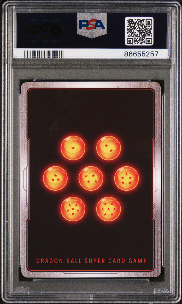 2022 DRAGON BALL SUPER REALM OF THE GODS 7 SSG GOKU, DVN RSTRNT #P-362 - PSA 10 (Online Order Only)