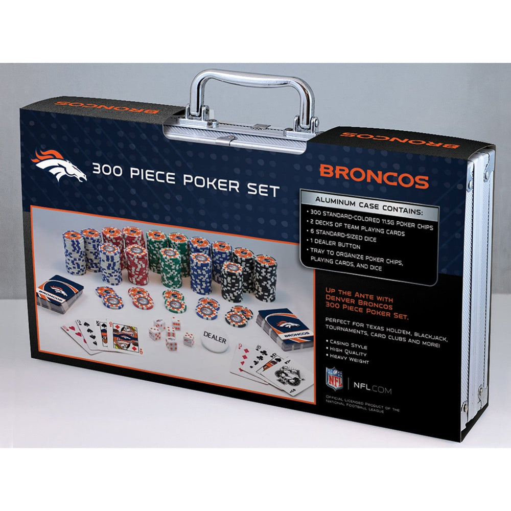 Denver Broncos 300 Piece Poker Set (ONLINE ORDER ONLY)