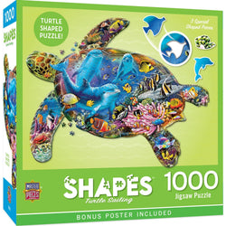 Shapes - Turtle Sailing 1000 Piece Shaped Jigsaw Puzzle (ONLINE ORDER ONLY)