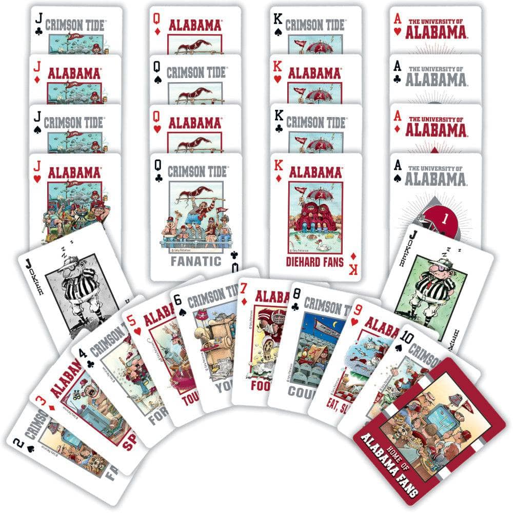 Alabama Crimson Tide Fan Deck Playing Cards - 54 Card Deck (ONLINE ORDER ONLY)
