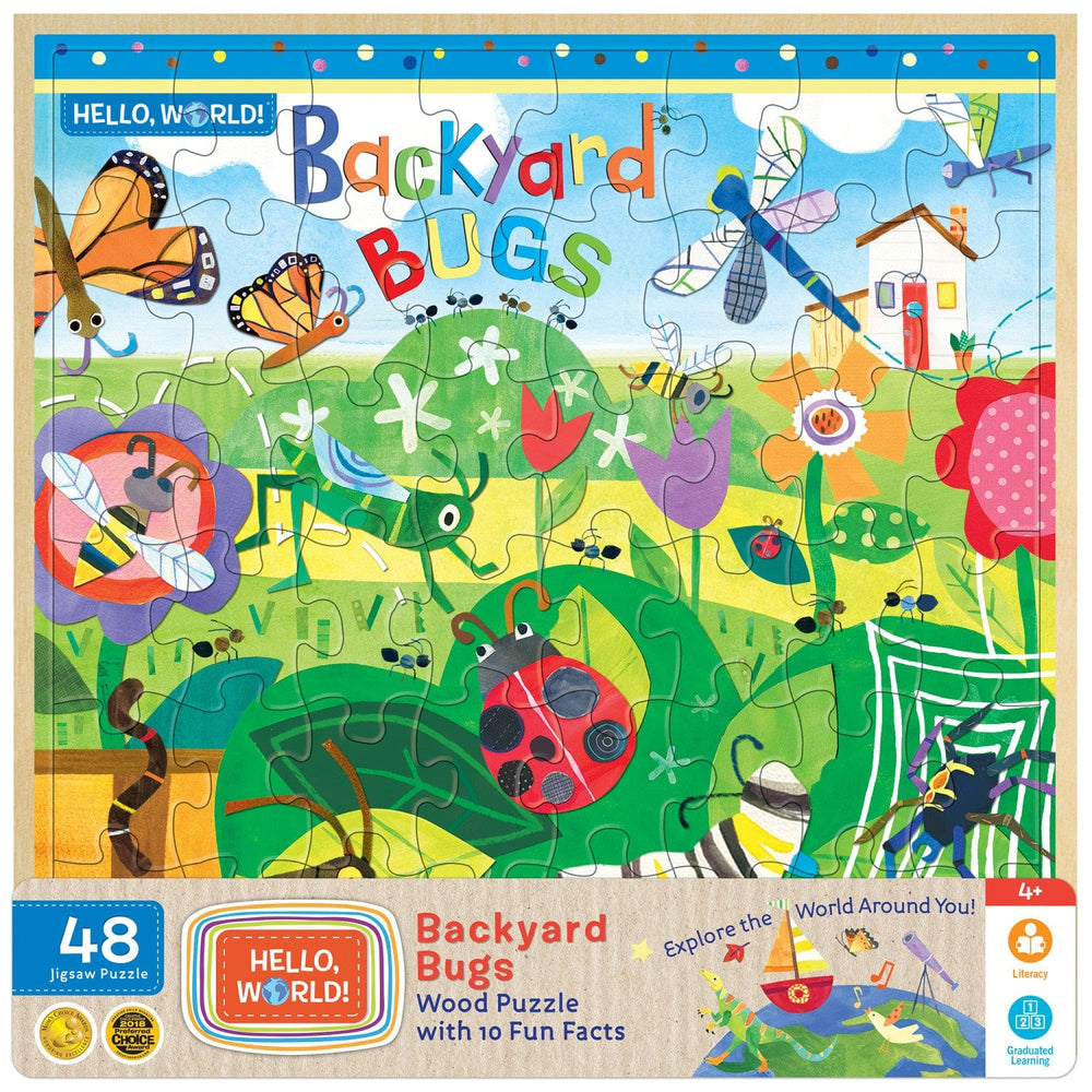 Hello, World! - Backyard Bugs 48 Piece Wood Jigsaw Puzzle (ONLINE ORDER ONLY)