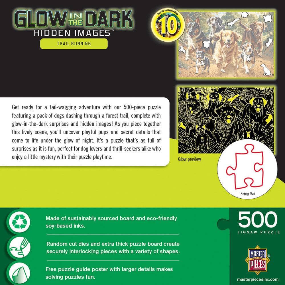 Hidden Images - Trail Running 500 Piece Jigsaw Puzzle