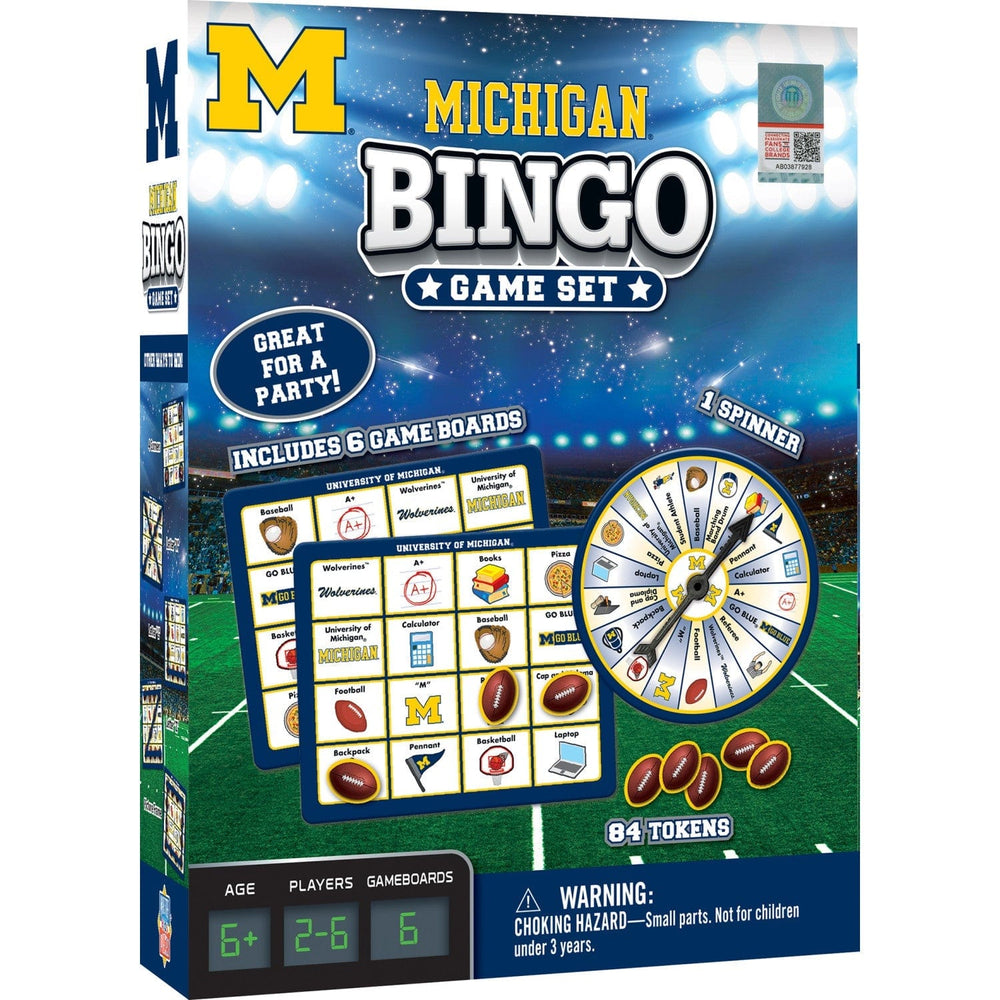 Michigan Wolverines Bingo Game (ONLINE ORDER ONLY)