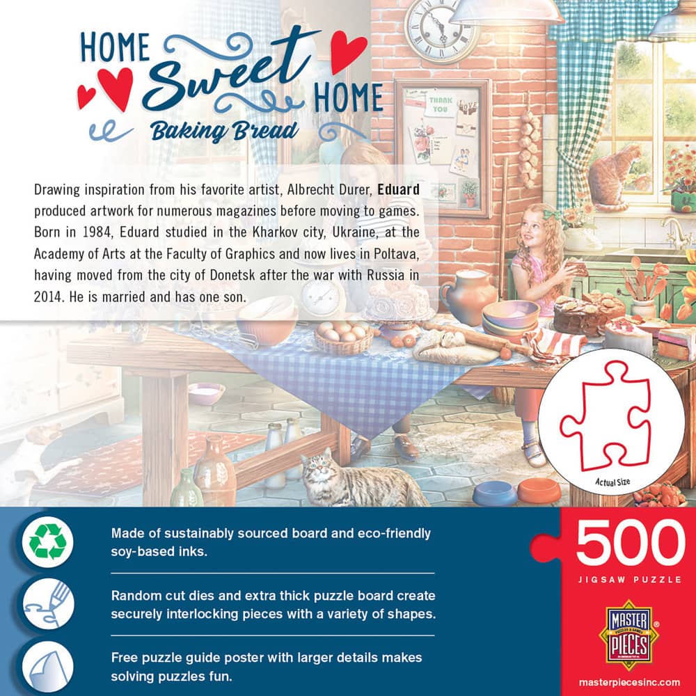 Home Sweet Home - Baking Bread 500 Piece Jigsaw Puzzle
