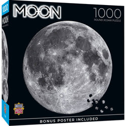 Solar System - The Moon 1000 Piece Round Jigsaw Puzzle