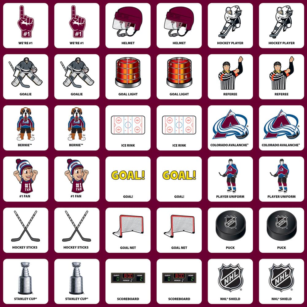 Colorado Avalanche Matching Game
