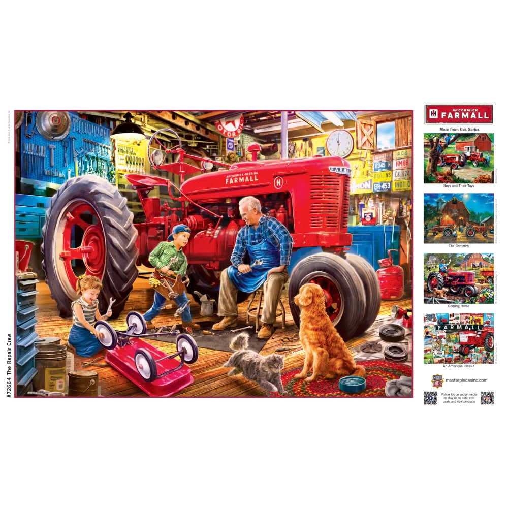 Farmall - The Repair Crew 1000 Piece Jigsaw Puzzle (ONLINE ORDER ONLY)