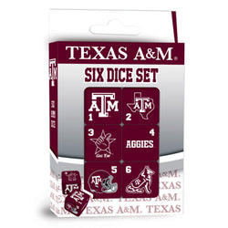 Texas A&M Dice Set - 19mm (ONLINE ORDER ONLY)