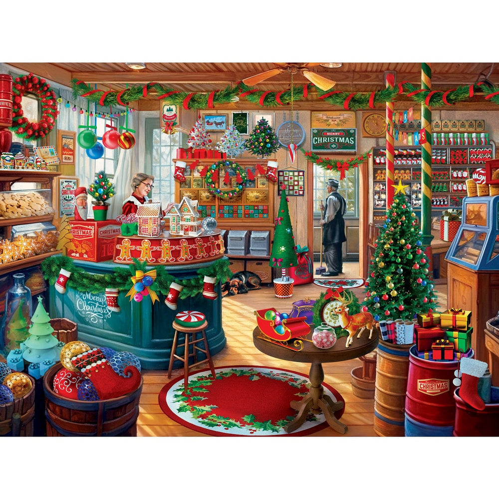 Happy Holidays - Mistletoe Market 300 Piece EZ Grip Jigsaw Puzzle (ONLINE ORDER ONLY)