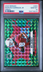 Graded 2024 Panini Mosaic Marvin Harrison Jr #283 Green Rookie RC Football Card PSA 10 Gem Mint (ONLINE ORDER ONLY)