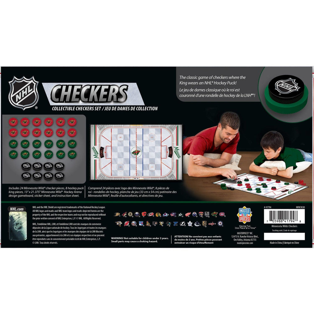 Minnesota Wild Checkers Board Game (ONLINE ORDER ONLY)