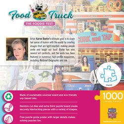 Food Truck Roundup - The Foodie Fest 1000 Piece Jigsaw Puzzle (ONLINE ORDER ONLY)