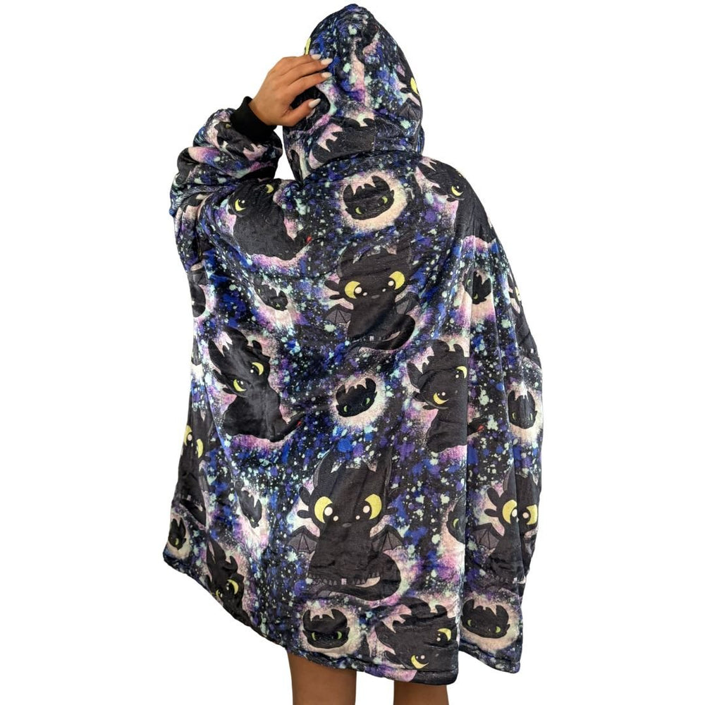 Toothless How to Train Your Dragon Wearable Blanket Hoodie for Kids & Adults (ONLINE ORDER ONLY)