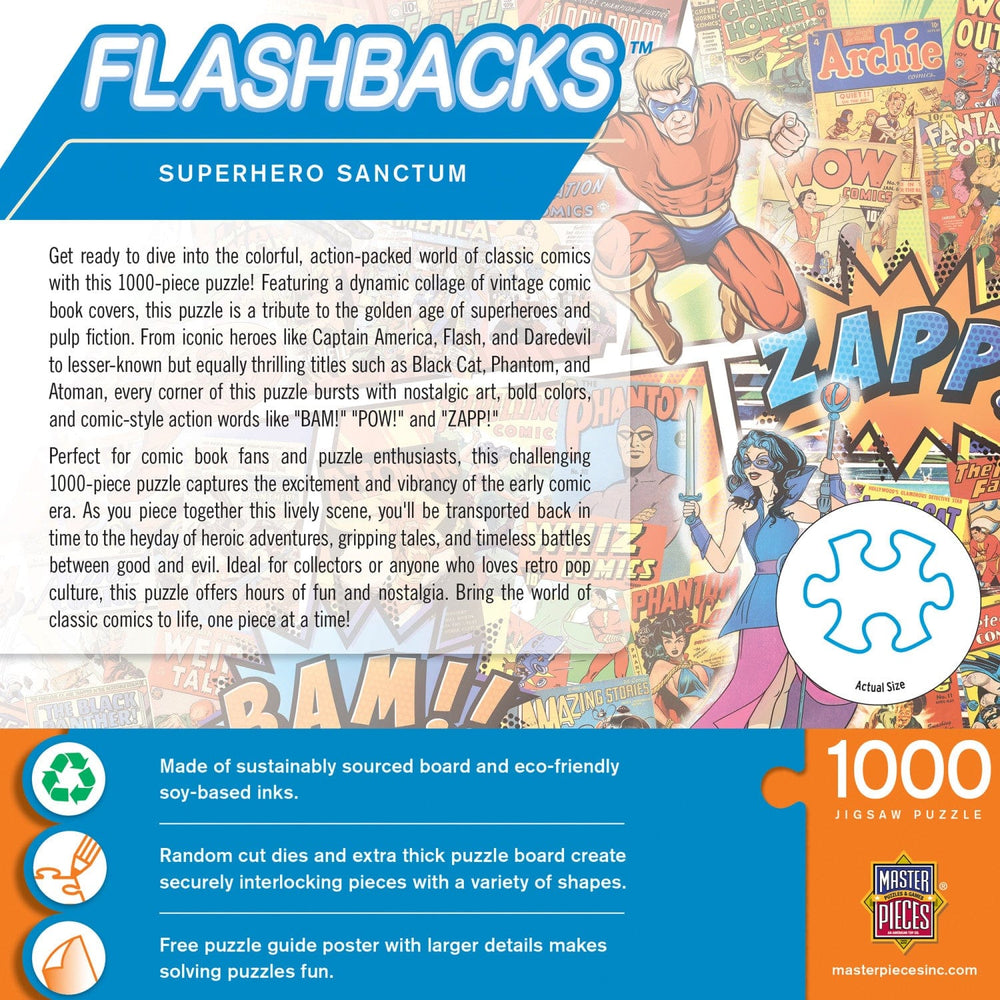 Flashbacks - Superhero Sanctum 1000 Piece Jigsaw Puzzle (ONLINE ORDER ONLY)