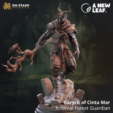 Garyck of Cinta Mar, Infernal Forest Guardian (Male Tiefling Druid) (Online Order Only)