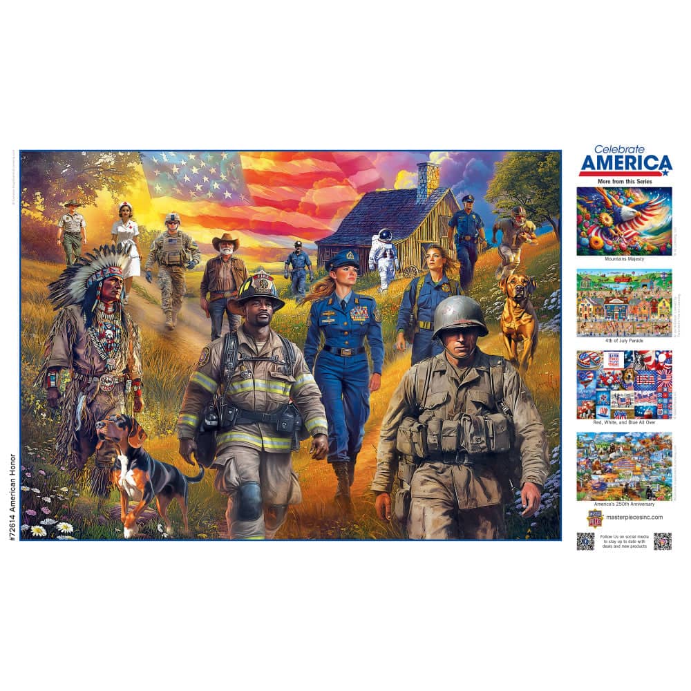 Celebrate America - American Honor 1000 Piece Jigsaw Puzzle (ONLINE ORDER ONLY)