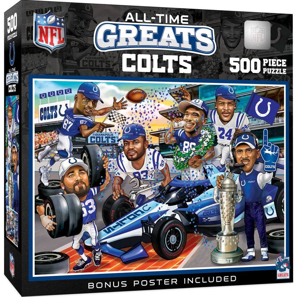 Indianapolis Colts - All Time Greats 500 Piece Jigsaw Puzzle (ONLINE ORDER ONLY)