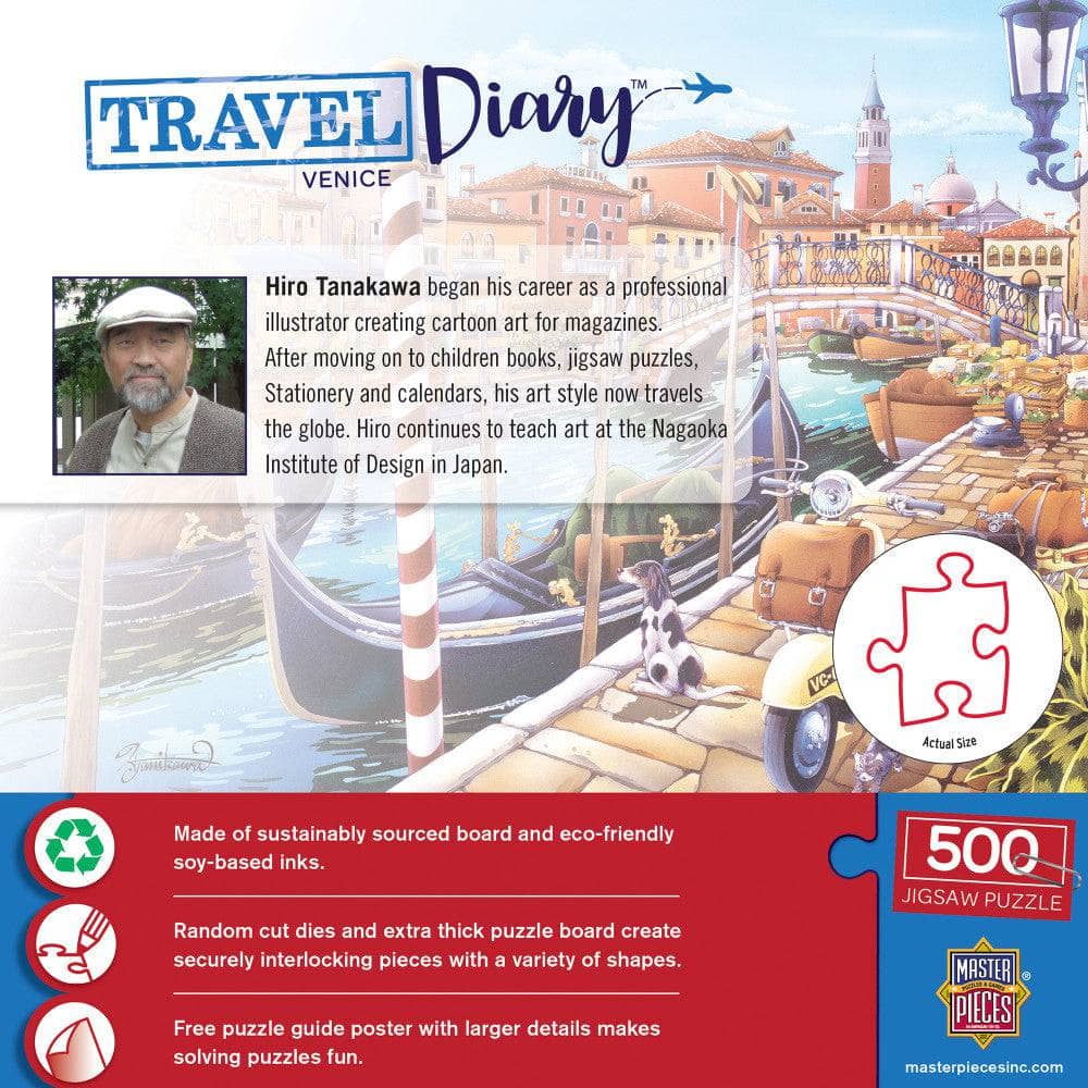 Travel Diary - Venice 500 Piece Jigsaw Puzzle (ONLINE ORDER ONLY)