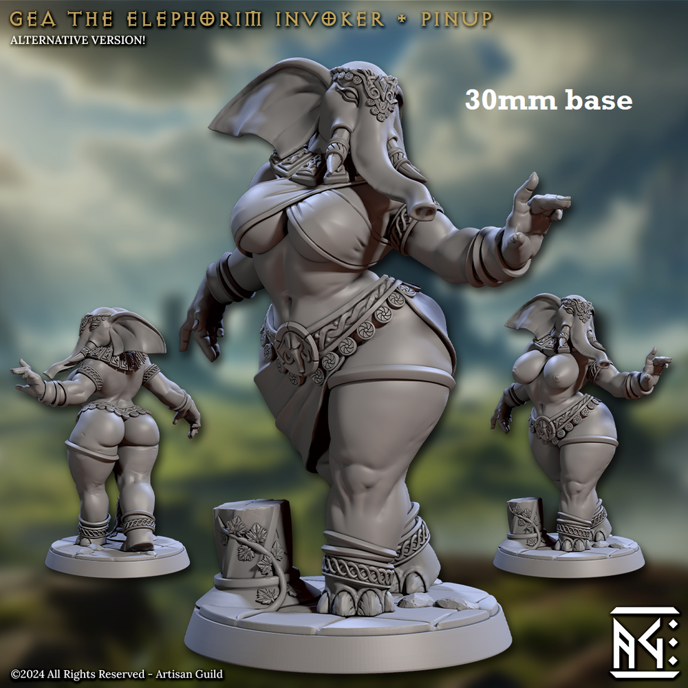 Gea the Elephorim Invoker (Female Loxodon Cleric) (Online Order Only)