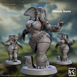 Gea the Elephorim Invoker (Female Loxodon Cleric) (Online Order Only)
