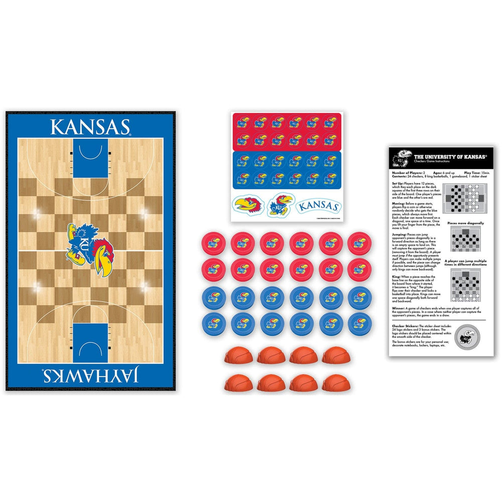 Kansas Jayhawks Checkers Board Game (ONLINE ORDER ONLY)