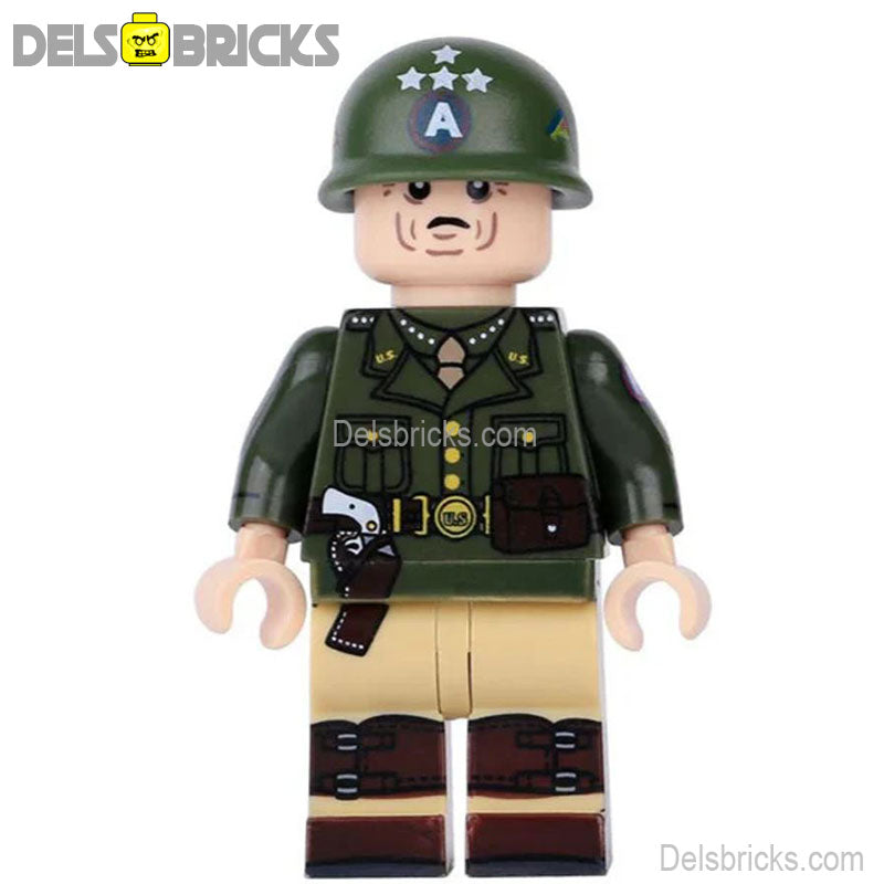 World War 2 General George S Patton Best Lego Minifigures Custom Toys (ONLINE ORDER ONLY)